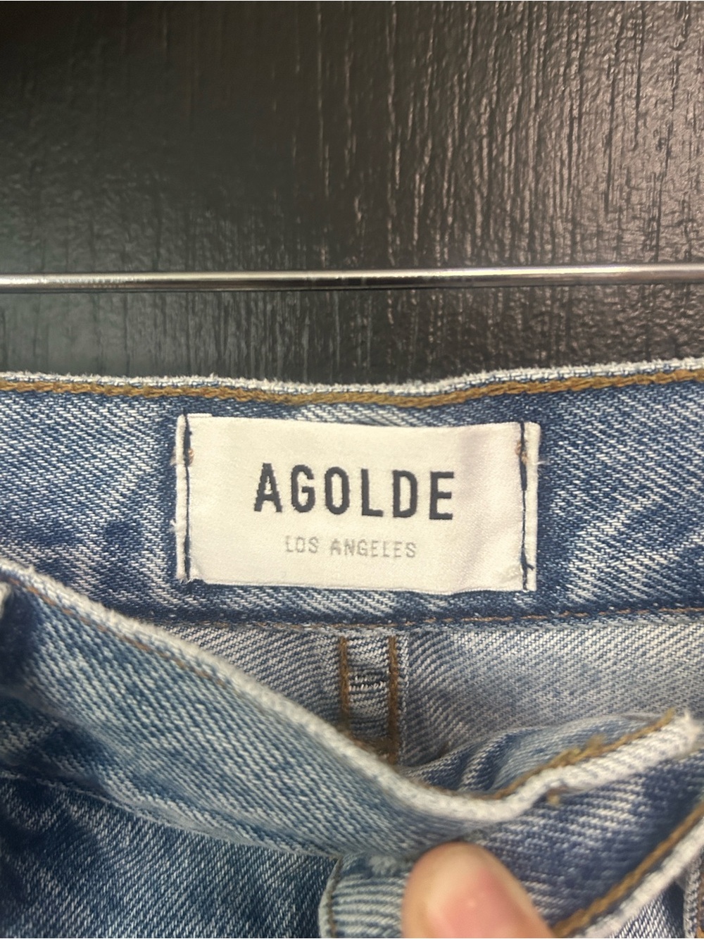 Agolde 90s Pinch Waist High Rise Straight Jeans, Size 24, Cropped, Light Wash, - Picture 4 of 12